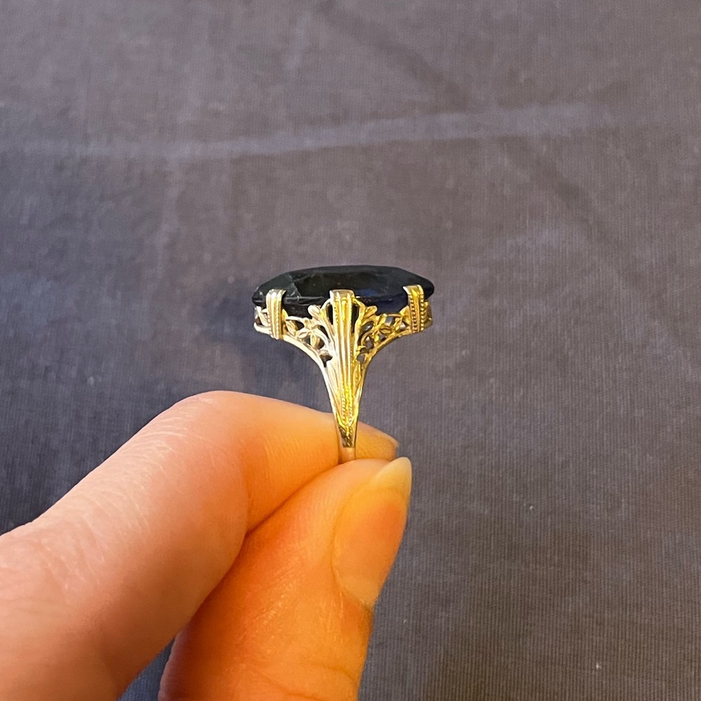 White gold ring